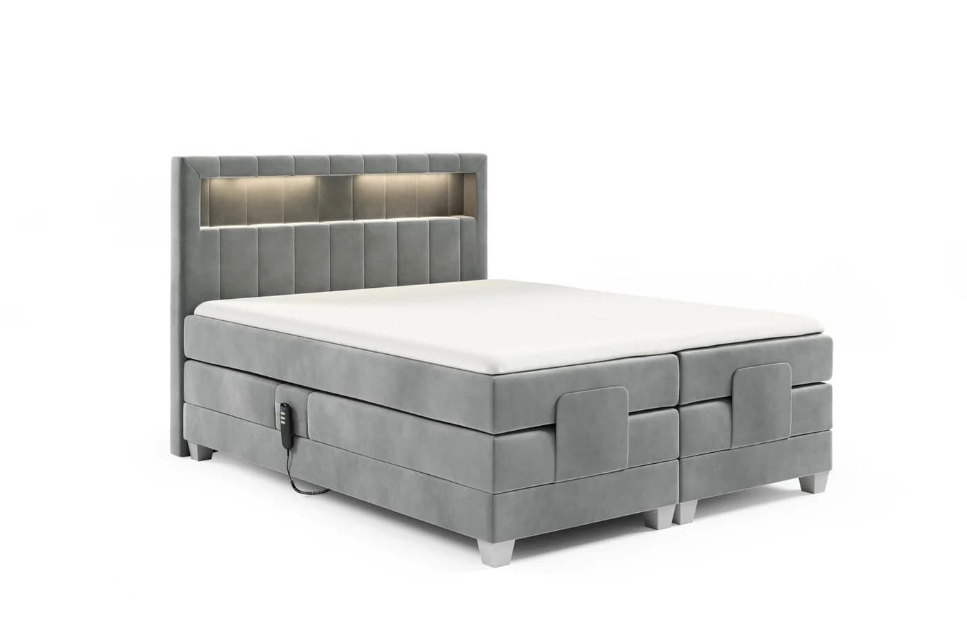 DB-Möbel Boxspringbett CAVIDOS Elektrisch Verstellbar Stoff Fresh - Bild 5