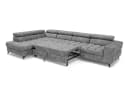 Muffo Ecksofa Pudding Maxi Grau mit Schlaffunktion und Bettkasten Bild 4
