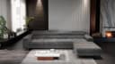 Muffo Ecksofa Alonzo Maxi Grau mit Schlaffunktion und Bettkasten Bild 2