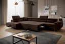 Muffo Ecksofa Wild Maxi XXL mit Schlaffunktion & Bettkasten Braun Bild 1
