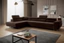 Muffo Ecksofa Wild Maxi XXL mit Schlaffunktion & Bettkasten Braun Bild 2