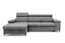 Muffo Ecksofa MAVIC Grau mit Schlaffunktion und Bettkasten Bild 1