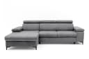 Muffo Ecksofa MAVIC Grau mit Schlaffunktion und Bettkasten Bild 2