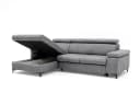 Muffo Ecksofa MAVIC Grau mit Schlaffunktion und Bettkasten Bild 3