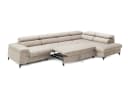 Muffo Ecksofa Plaza Maxi Beige mit Schlaffunktion und Verstellbaren Kopfstützen Bild 4