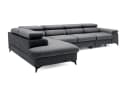 Muffo Ecksofa Plaza Maxi L-Form mit Schlaffunktion Stahlgrau Bild 1