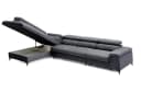 Muffo Ecksofa Plaza Maxi L-Form mit Schlaffunktion Stahlgrau Bild 3