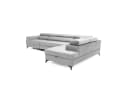 Muffo Ecksofa Piero maxi mit Schlaffunktion und Bettkasten Grau Bild 5