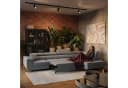 Muffo Ecksofa Wild Maxi XXL mit Schlaffunktion & Bettkasten Silber/Grau Bild 1