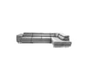 Muffo Ecksofa Wild Maxi XXL mit Schlaffunktion & Bettkasten Silber/Grau Bild 5