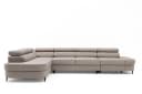Muffo Ecksofa Priam Maxi L-Form Beige mit Schlaffunktion und Bettkasten Bild 1