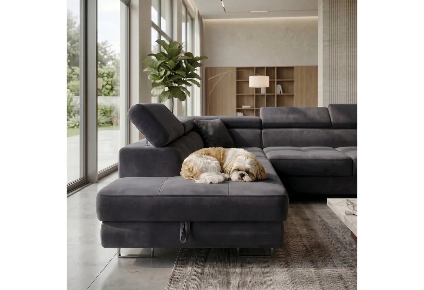 Muffo Ecksofa WILD Maxi U2 mit Schlaffunktion & Bettkasten - Bild 3