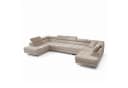Muffo Ecksofa WILD MAXI U2 Beige Schlaffunktion verstellbare Kopfstützen Bild 5