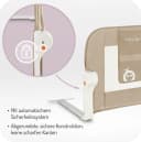 MoMi Bettschutzgitter Lexi Plus SM Beige Absenkbar Bild 3