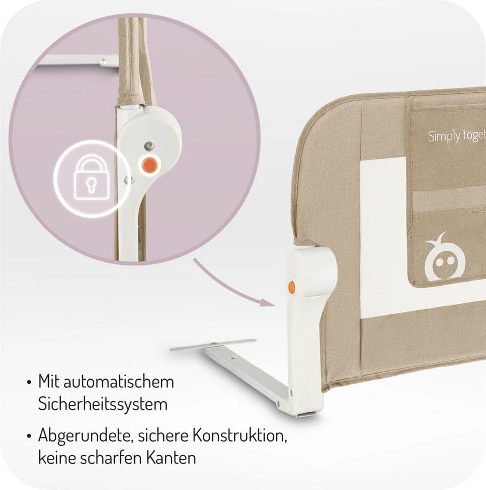 MoMi Bettschutzgitter Lexi Plus SM Beige Absenkbar - Bild 3