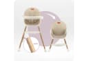 MoMi Kinderstuhl Reki 2in1 Hochstuhl Beige PU-Kunstleder Bild 4