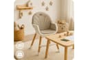 MoMi Kinderstuhl Reki 2in1 Hochstuhl Beige PU-Kunstleder Bild 5