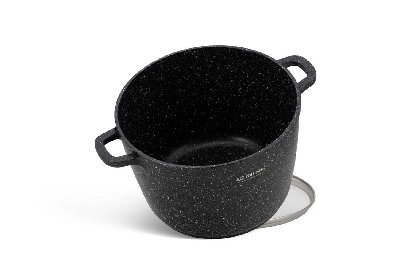 Edenberg Kochtopf 6,2L Schwarz Aluminiumguss Keramik - Bild 3