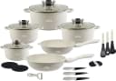 Zilner Kochtopf-Set 21-tlg. Beige Marmor-Keramik Aluminium Induktion Bild 2