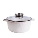 Zilner Kochtopf-Set 21-tlg. Beige Marmor-Keramik Aluminium Induktion Bild 4