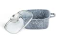 Edenberg Kochtopf-Set 2-tlg. Grau Quadratisch mit Glasdeckel & Aroma Knob Bild 4