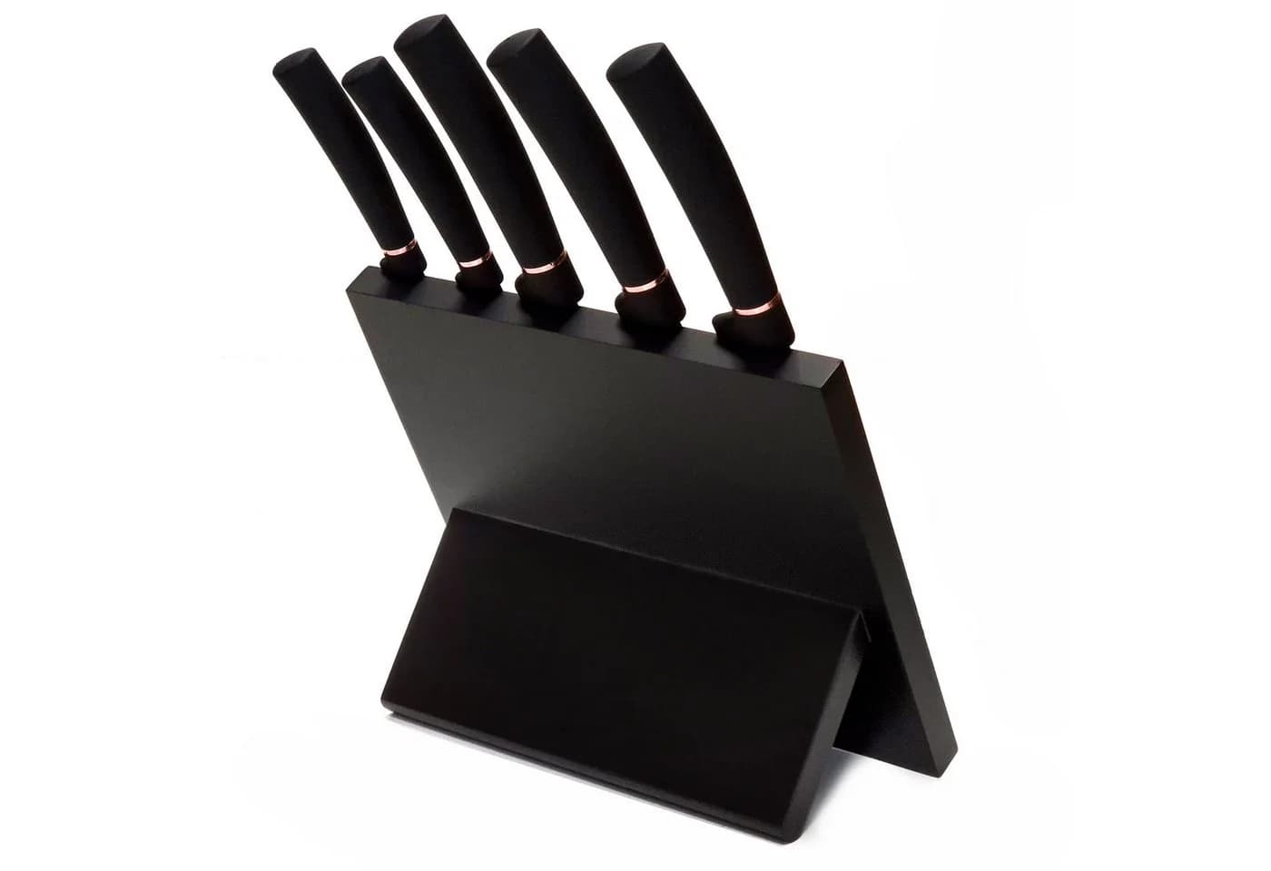 Zilner Messer-Set 6-tlg. mit Magnetblock aus Stahl