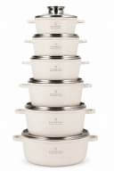 Edenberg Topf-Set 12-tlg. Beige Aluminium & Edelstahl Bild 2