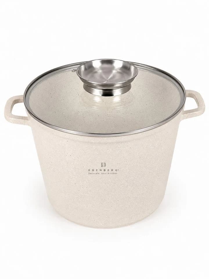 Edenberg Topf-Set 2-tlg. Beige Aluminium & Keramik - Bild 5