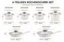 Zilner Topf-Set 17-tlg. Hellbeige mit Zubehör, Keramik & Aluminium Bild 1
