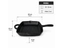 Zilner Grillpfanne aus Gusseisen 25x25 cm Bild 1