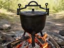 Zilner Grilltopf Schwerer Feuertopf Gusseisenkessel Jagdkessel Schwarz Bild 2
