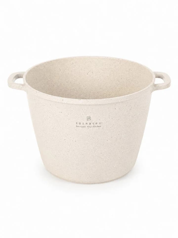 Edenberg Kochtopf 10L Beige Steinbeschichtung Aluminium - Bild 4