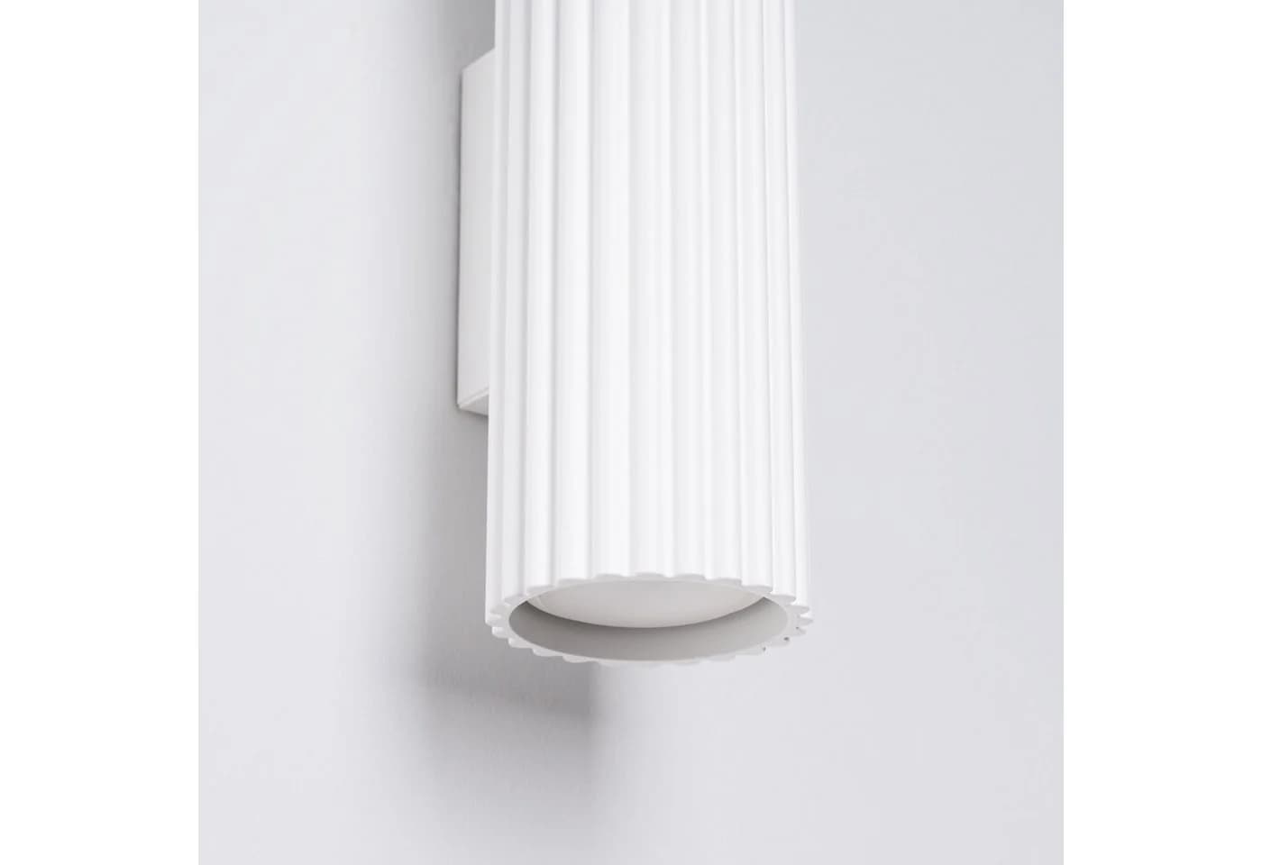 Wandleuchte Karbon, weiß, Aluminium, 2-flg. - Bild 4