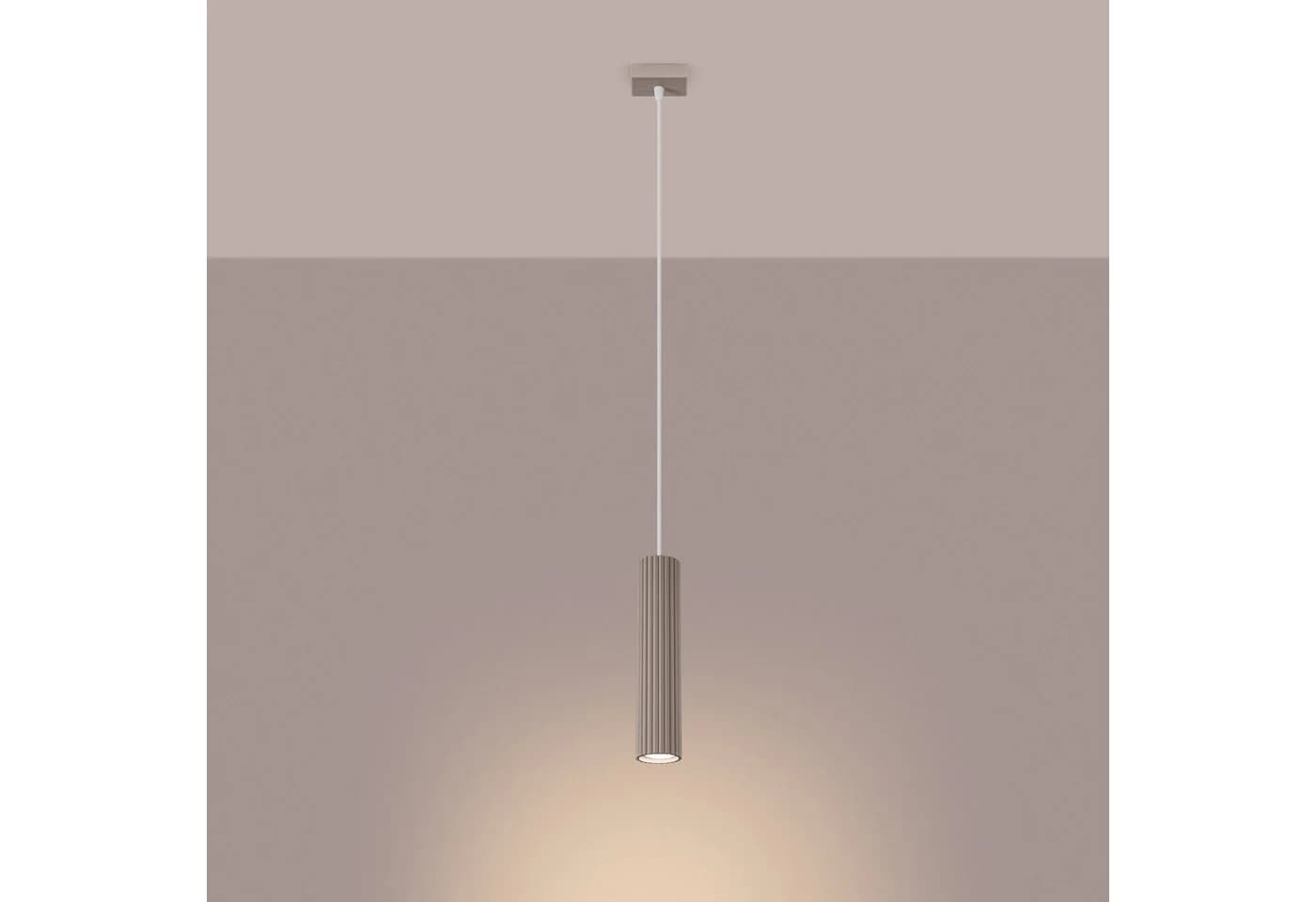 SOLLUX lighting Hängeleuchte Karbon 1 Taupe - Bild 2