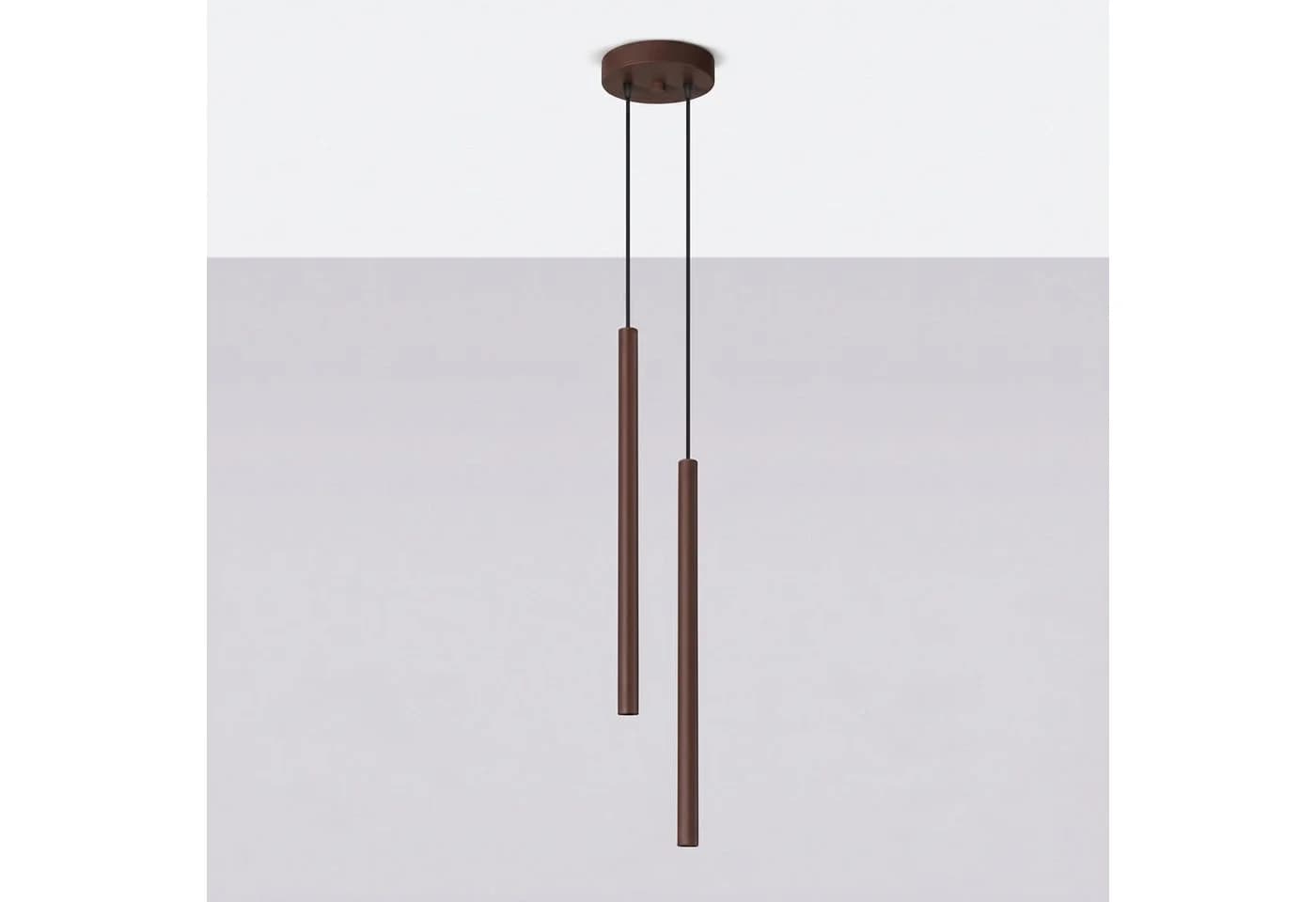 SOLLUX lighting Hängeleuchte PASTELO 2 Pendelleuchte braun