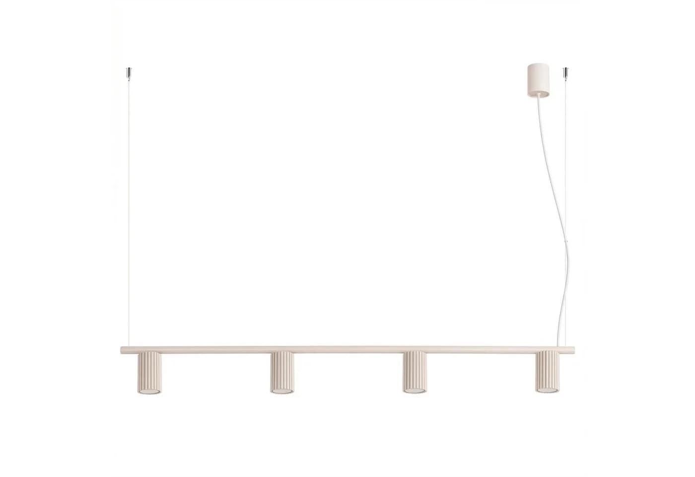 SOLLUX lighting Kronleuchter KARBON 4 beige - Bild 2