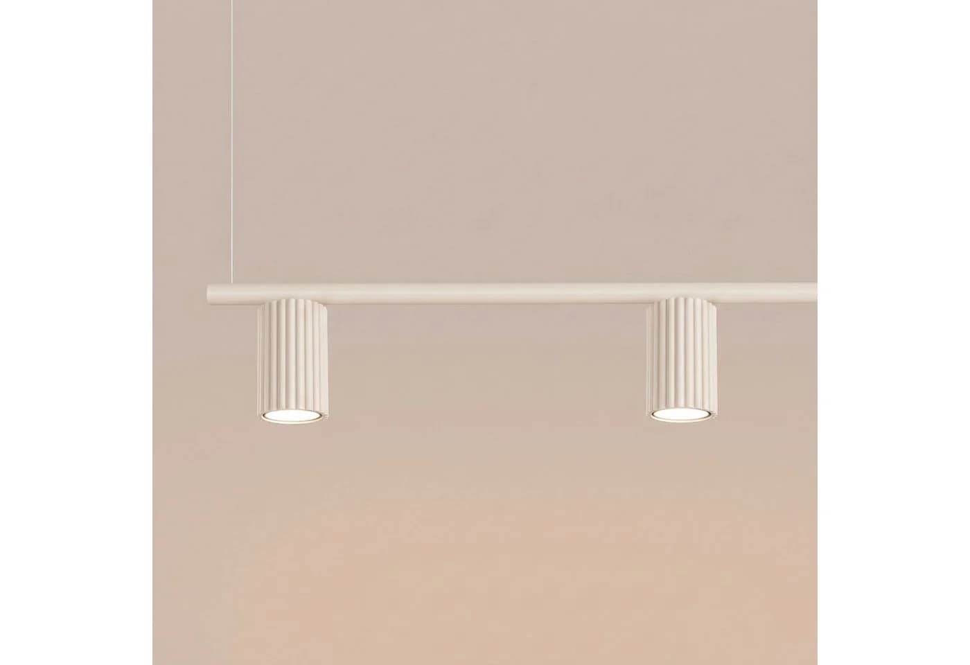 SOLLUX lighting Kronleuchter KARBON 4 beige - Bild 4