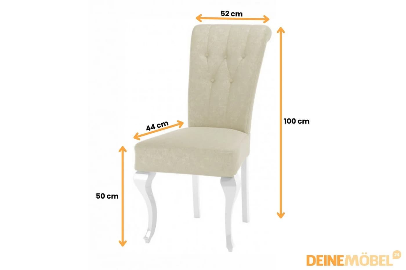 Deine Möbel 24 Essgruppe LUISE Glamour 7-tlg. Beige/Grau Schwarz Samt - Bild 5