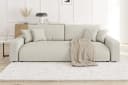 S-Style Möbel Schlafsofa Emma mit Bettkasten in Cord-Stoff Beige Bild 3