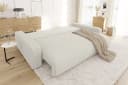 S-Style Möbel Schlafsofa Emma mit Bettkasten in Cord-Stoff Beige Bild 5