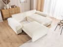 S-Style Möbel Ecksofa Mollis mit Schlaffunktion und Bettkasten Hellbeige Bild 5