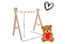 LuMali Baby Gym Holz Spielbogen Klappbar Naturholz Kiefer Bild 4