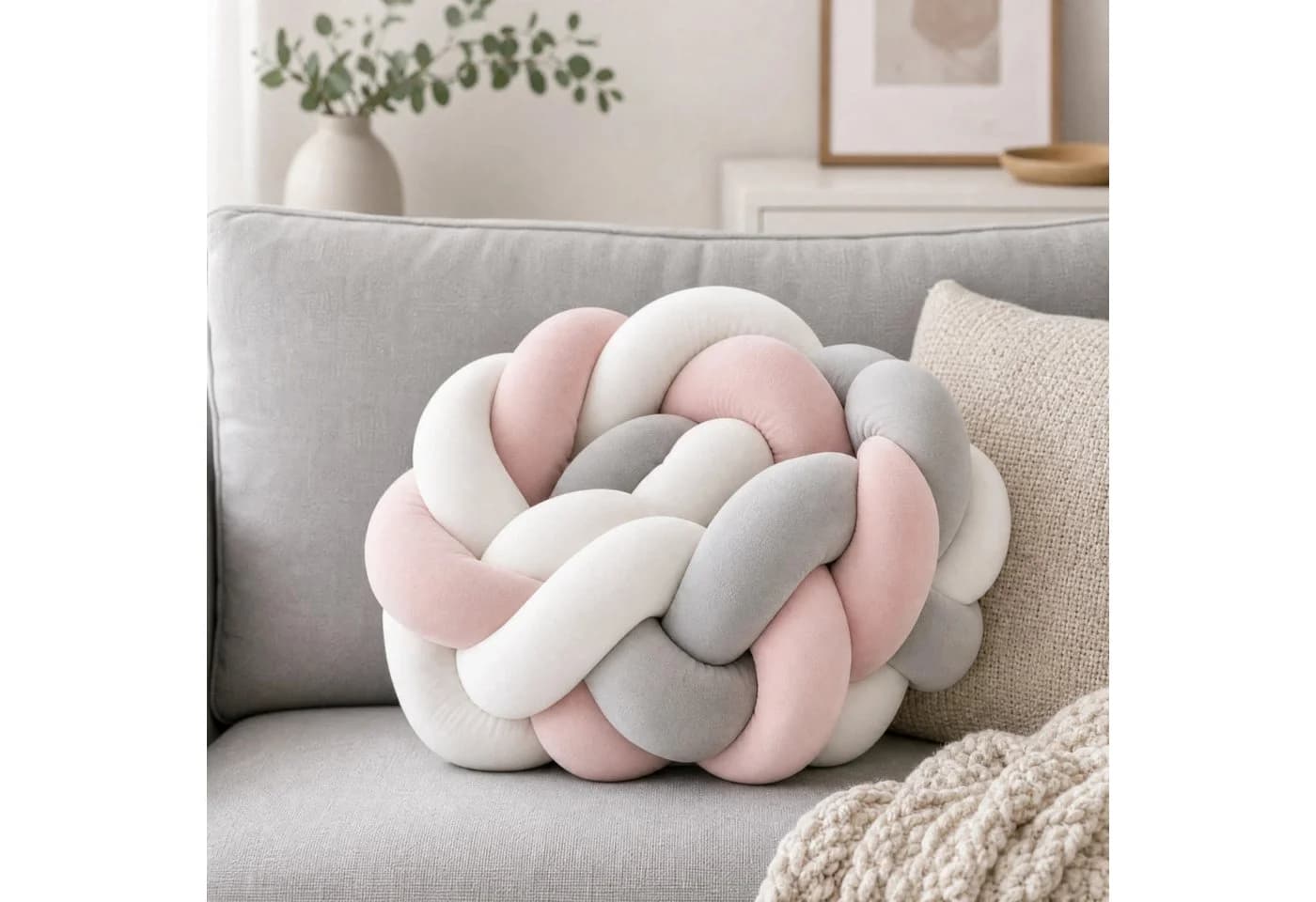 LuMali Nestchenschlange 210cm Velour Pastellfarben - Bild 5