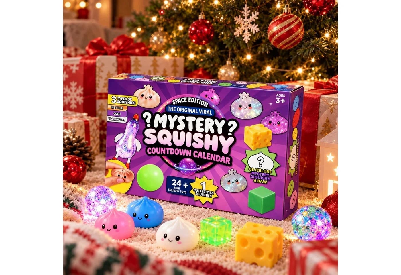 Adventskalender Squishy 25-tlg. Knautschspielzeug - Bild 2