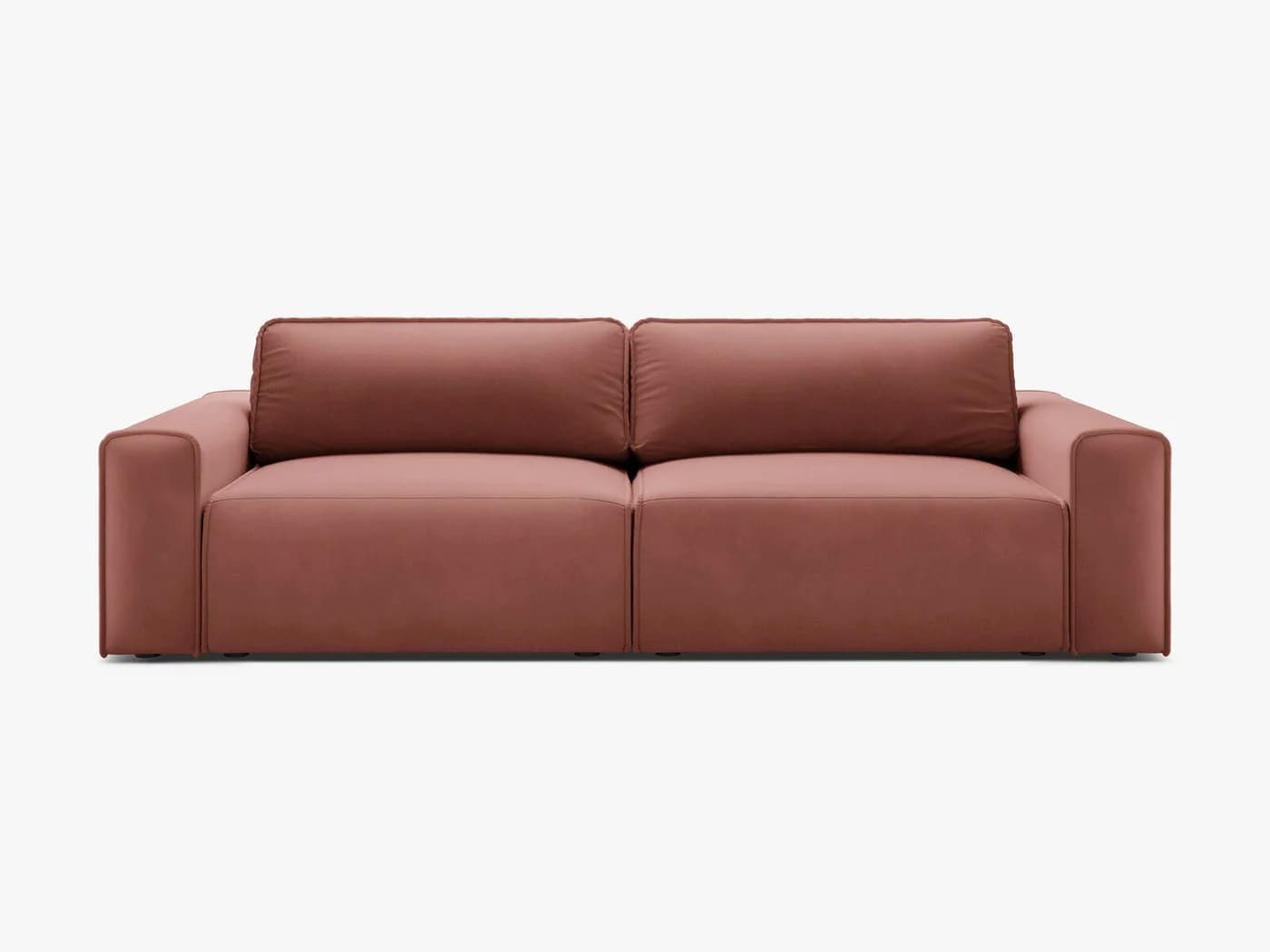 Micadoni Sofa Victor 3-Sitzer Rosa Samt mit Bettfunktion - Bild 2