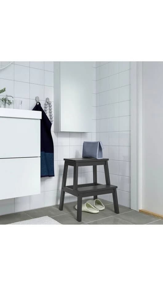 IKEA Tritthocker BEKVÄM 50 cm Schwarz