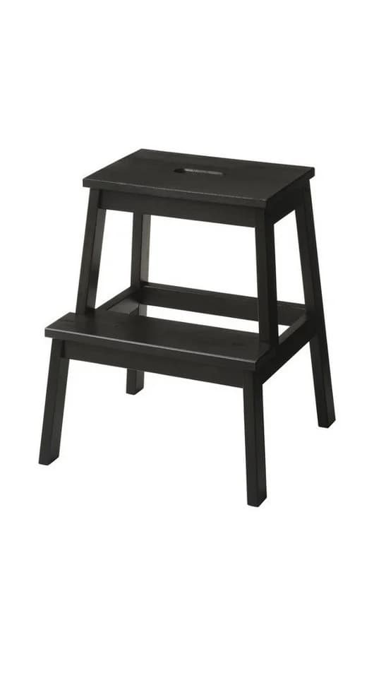 IKEA Tritthocker BEKVÄM 50 cm Schwarz - Bild 2