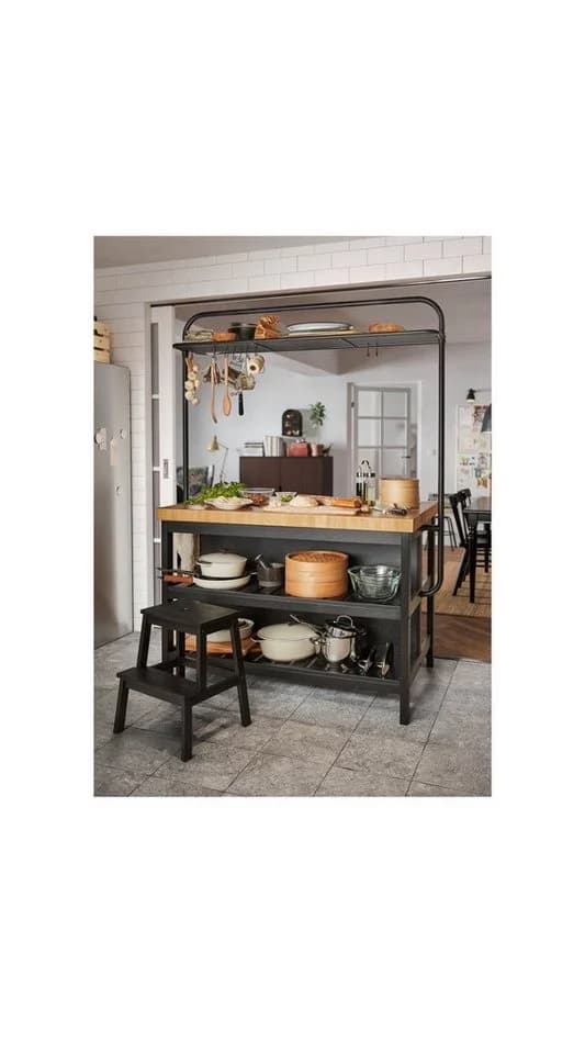 IKEA Tritthocker BEKVÄM 50 cm Schwarz - Bild 4