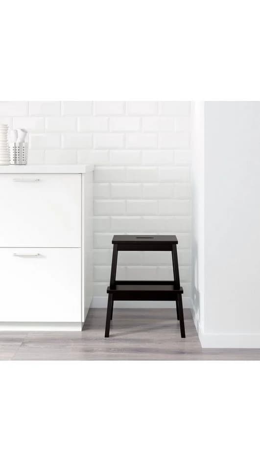 IKEA Tritthocker BEKVÄM 50 cm Schwarz - Bild 5