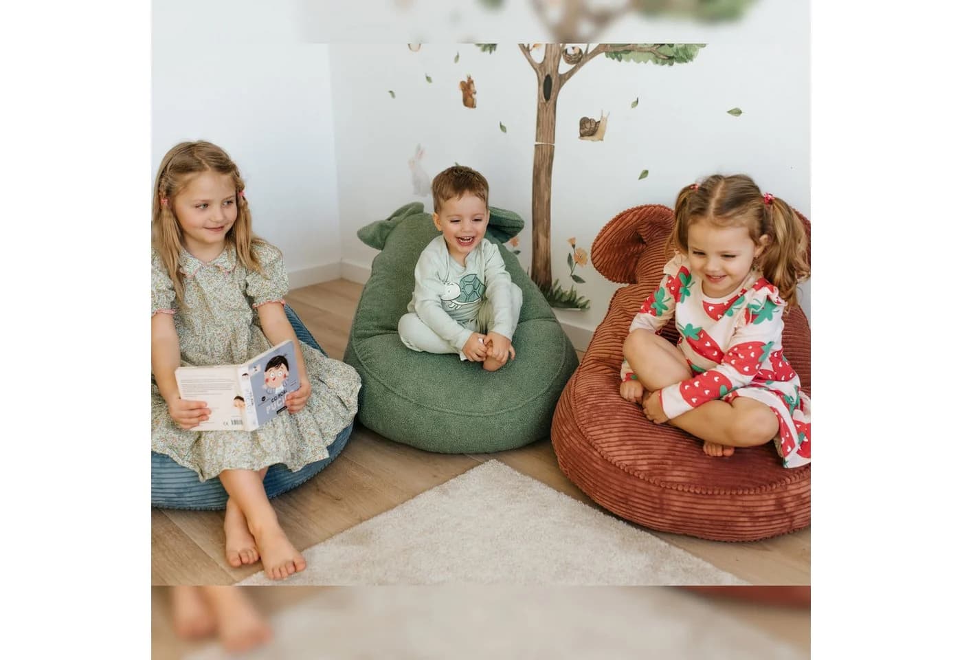 FAVRE Sitzsack KIDS SWEET mit Ohren Rosa Cord - Bild 3